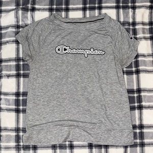 grey vintage champion t shirt. womens small.
